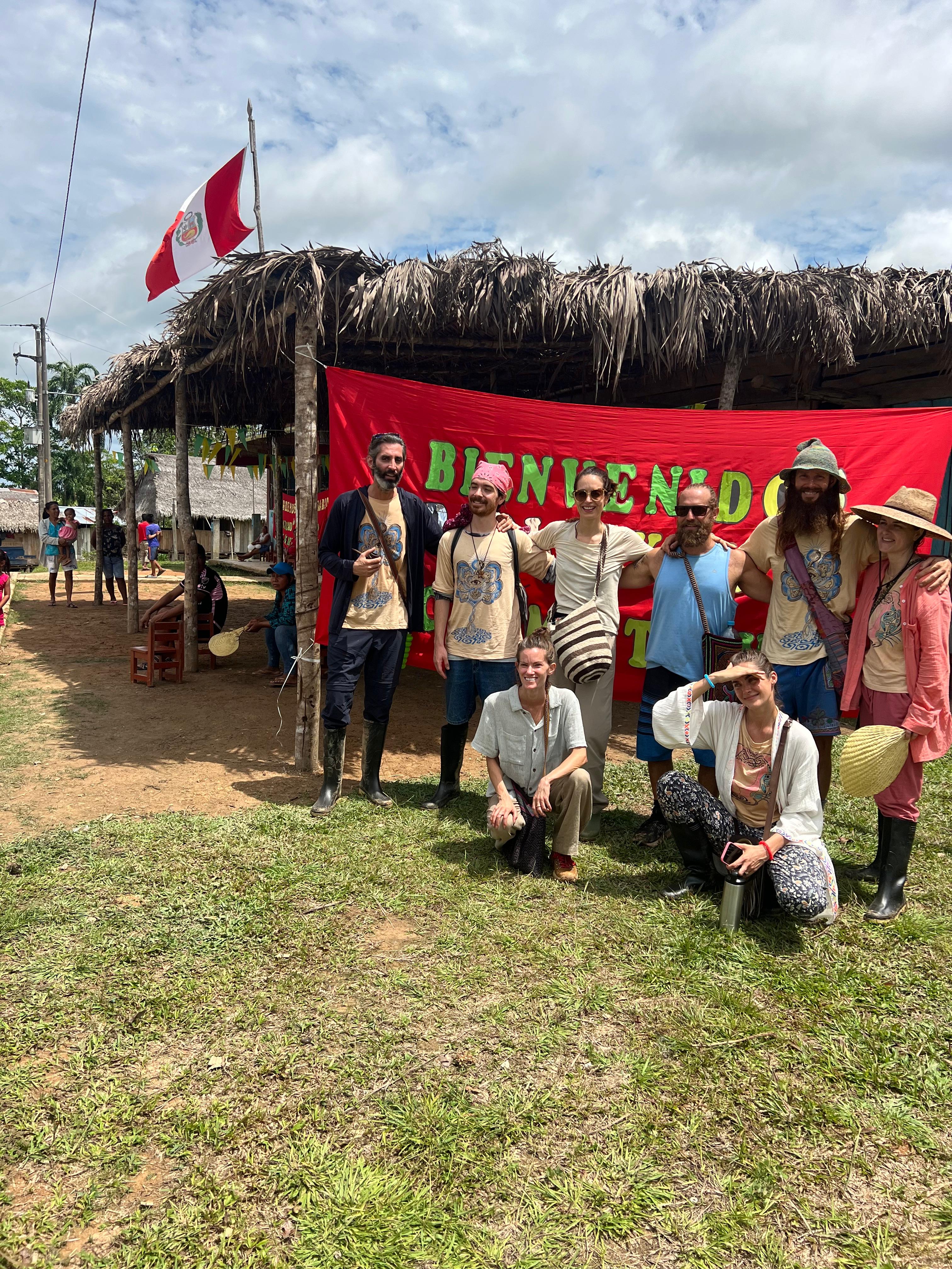 Noyarao Alliance members visiting a community in the Peruvian Amazon